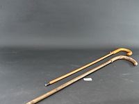 Paar antieke paraplustokken