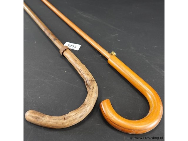 Paar antieke paraplustokken - afbeelding 3 van  5