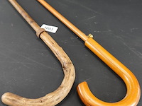 Paar antieke paraplustokken - afbeelding 3 van  5
