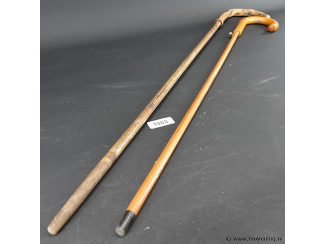 Paar antieke paraplustokken - afbeelding 4 van  5