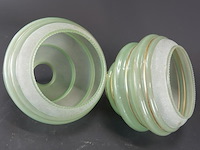 Paar art deco hanglampkappen - afbeelding 3 van  5