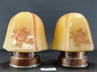 Paar art deco plafondlampen - afbeelding 2 van  5
