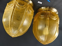 Paar art deco stijl plafonnières - afbeelding 2 van  5