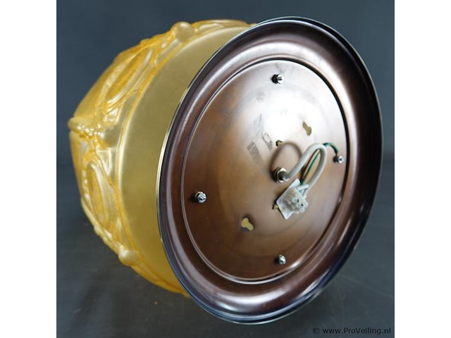 Paar art deco stijl plafonnières - afbeelding 5 van  5