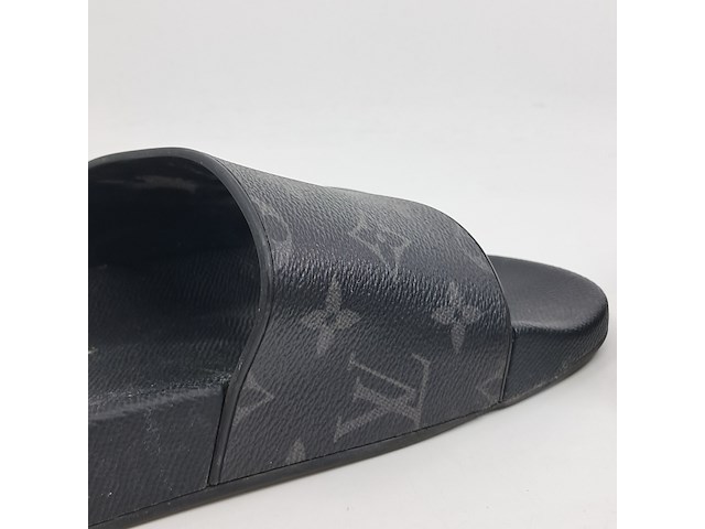 Paar badslippers, maat 9 1/2, louis vuitton, zwart - afbeelding 7 van  10