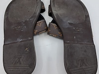 Paar badslippers, maat 9, louis vuitton, bruin - afbeelding 7 van  7