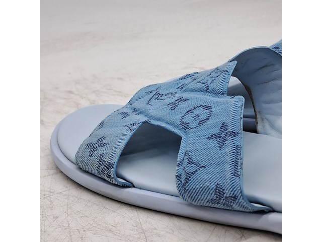 Paar badslippers, maat 9, louis vuitton - afbeelding 2 van  8