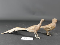 Paar bronzen fazanten - afbeelding 1 van  5