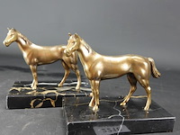 Paar bronzen paarden - afbeelding 2 van  5
