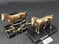 Paar bronzen paarden - afbeelding 3 van  5