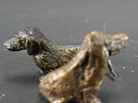 Paar bronzen teckels - afbeelding 3 van  5