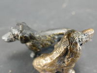Paar bronzen teckels - afbeelding 4 van  5