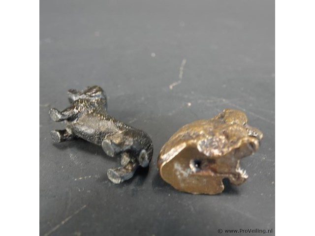 Paar bronzen teckels - afbeelding 5 van  5