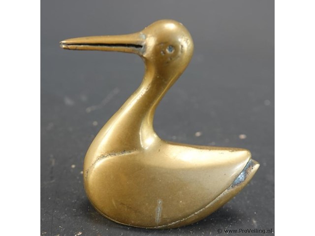 Paar bronzen zwanen - afbeelding 3 van  5