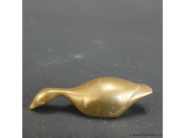 Paar bronzen zwanen - afbeelding 4 van  5