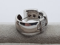 Paar creolen, 18 karaats - afbeelding 2 van  12