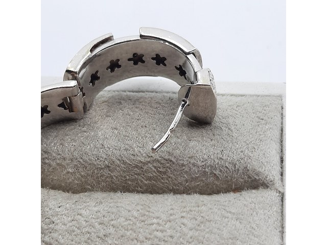 Paar creolen, 18 karaats - afbeelding 4 van  12