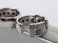 Paar creolen, 18 karaats - afbeelding 7 van  12