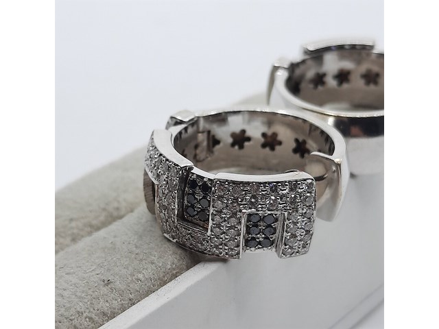 Paar creolen, 18 karaats - afbeelding 8 van  12