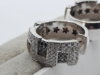 Paar creolen, 18 karaats - afbeelding 8 van  12