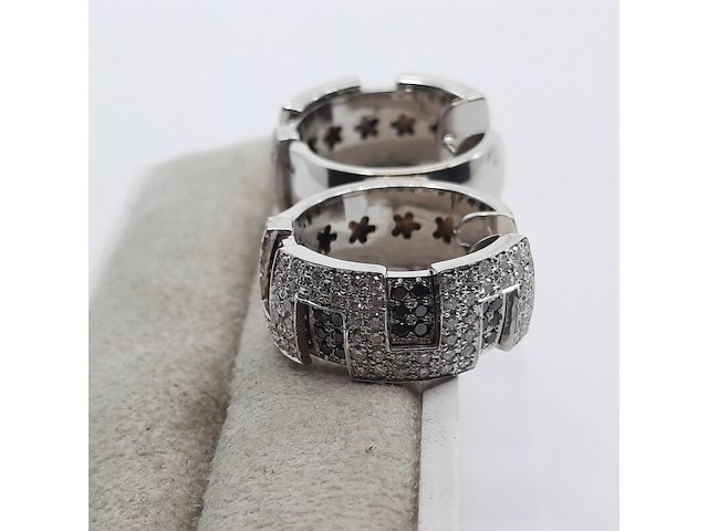 Paar creolen, 18 karaats - afbeelding 9 van  12