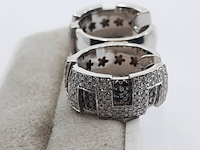 Paar creolen, 18 karaats - afbeelding 9 van  12