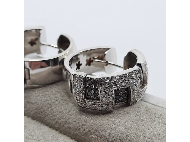 Paar creolen, 18 karaats - afbeelding 10 van  12