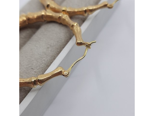 Paar creolen, 18 karaats - afbeelding 2 van  12