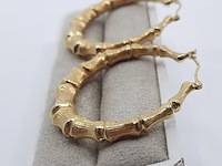 Paar creolen, 18 karaats - afbeelding 3 van  12