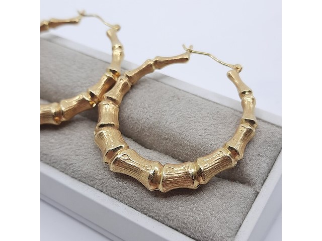 Paar creolen, 18 karaats - afbeelding 4 van  12