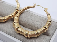 Paar creolen, 18 karaats - afbeelding 4 van  12