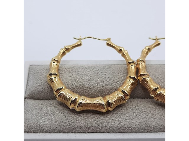 Paar creolen, 18 karaats - afbeelding 5 van  12