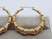 Paar creolen, 18 karaats - afbeelding 6 van  12