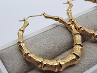 Paar creolen, 18 karaats - afbeelding 7 van  12