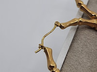 Paar creolen, 18 karaats - afbeelding 9 van  12