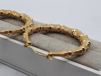 Paar creolen, 18 karaats - afbeelding 10 van  12