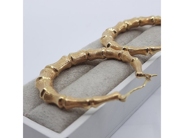 Paar creolen, 18 karaats - afbeelding 12 van  12