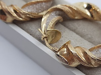 Paar creolen, 18 karaats - afbeelding 2 van  12