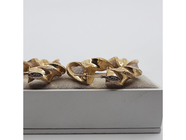 Paar creolen, 18 karaats - afbeelding 3 van  12