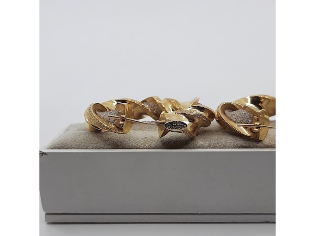 Paar creolen, 18 karaats - afbeelding 4 van  12