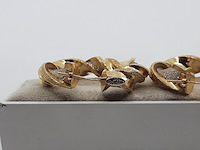 Paar creolen, 18 karaats - afbeelding 4 van  12