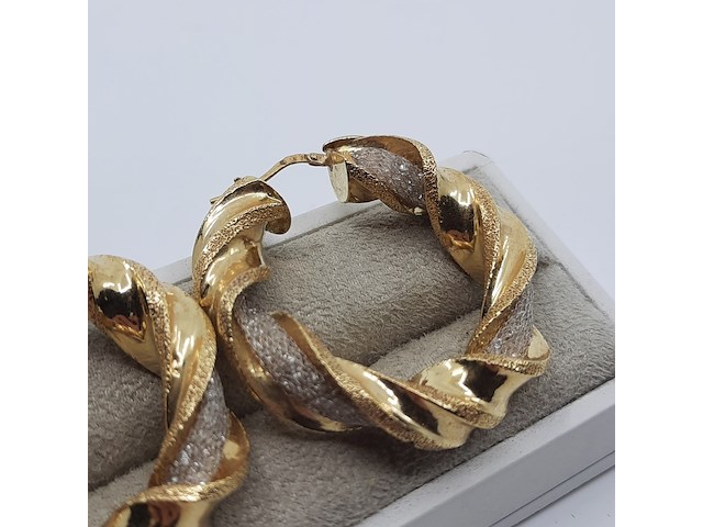 Paar creolen, 18 karaats - afbeelding 5 van  12