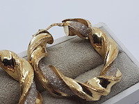 Paar creolen, 18 karaats - afbeelding 5 van  12