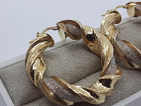 Paar creolen, 18 karaats - afbeelding 6 van  12