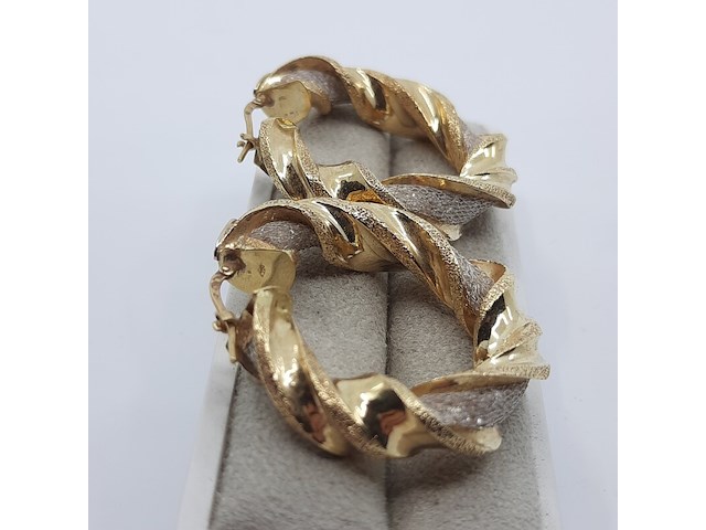 Paar creolen, 18 karaats - afbeelding 7 van  12