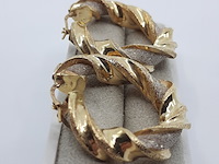 Paar creolen, 18 karaats - afbeelding 7 van  12