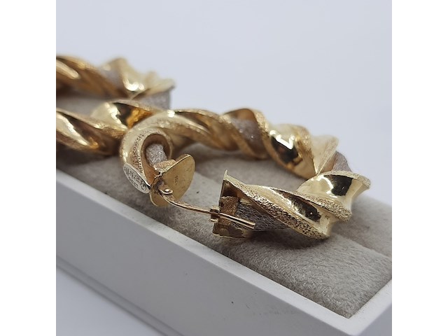 Paar creolen, 18 karaats - afbeelding 8 van  12