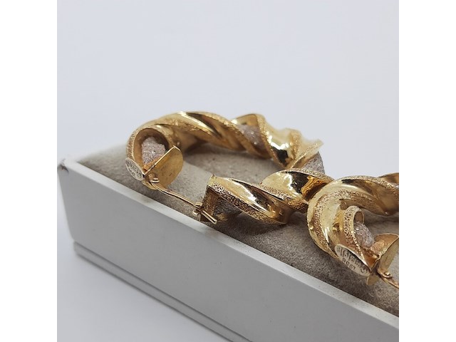 Paar creolen, 18 karaats - afbeelding 9 van  12