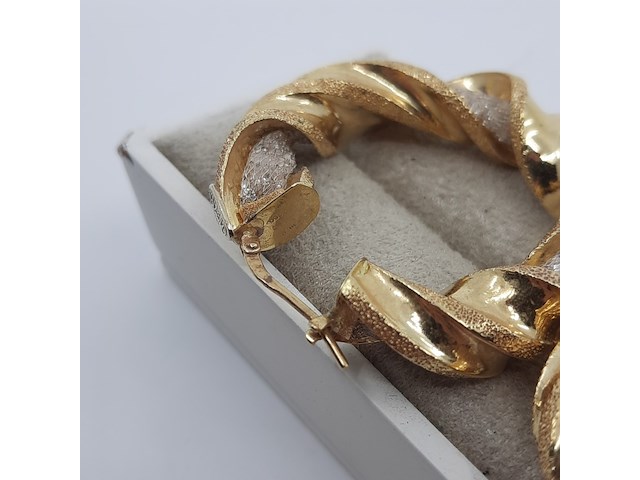 Paar creolen, 18 karaats - afbeelding 10 van  12