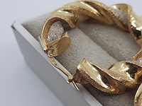 Paar creolen, 18 karaats - afbeelding 10 van  12